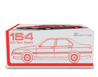 Alfa Romeo 164 2.0 Twin Spark 1987 Grigio metallizzato Laudoracing 1:18 Resinemodell (Türen, Motorhaube... nicht zu öffnen!)